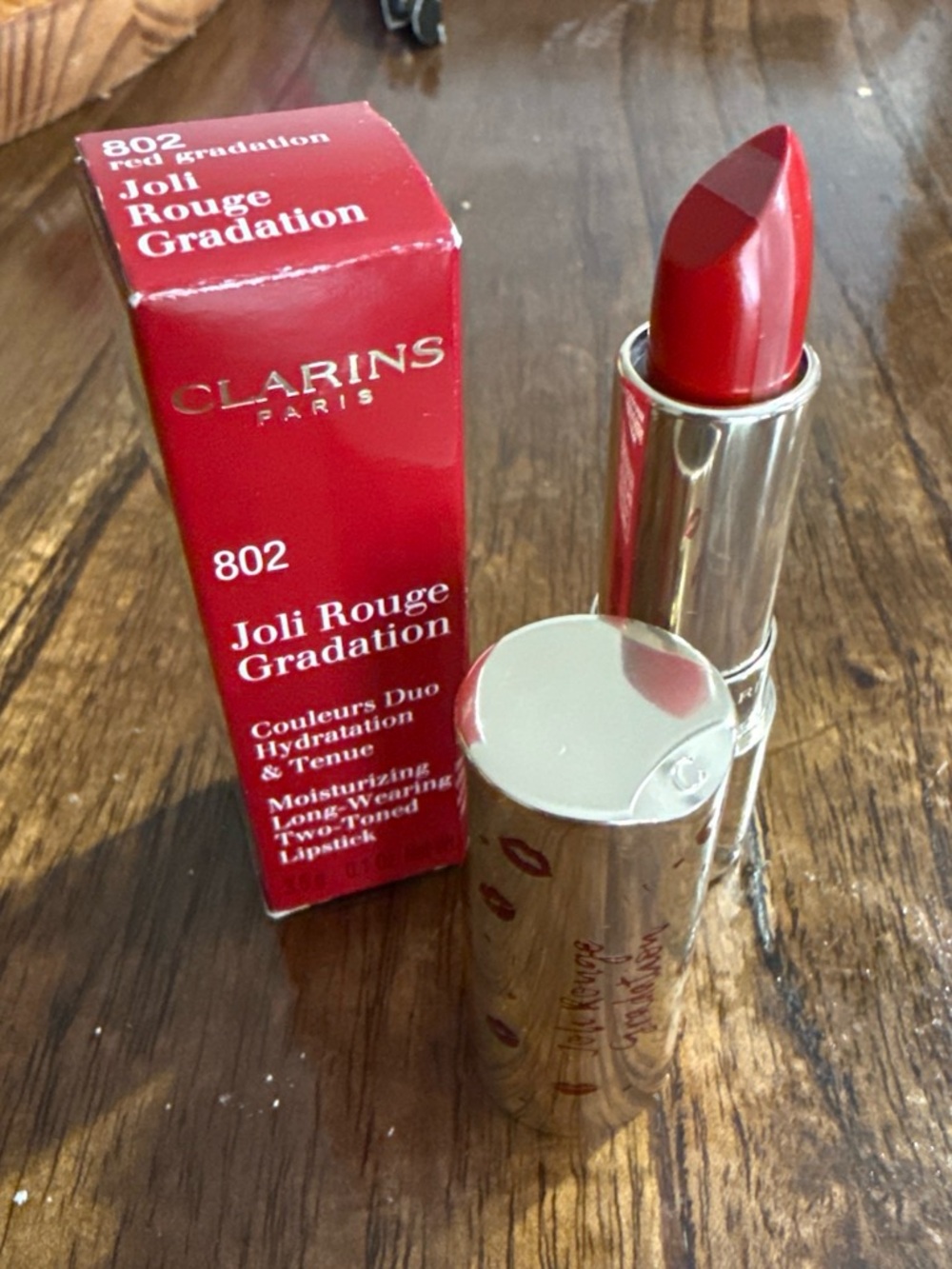 Clarins Joli Rouge Gradation Lipstick in Red (802)